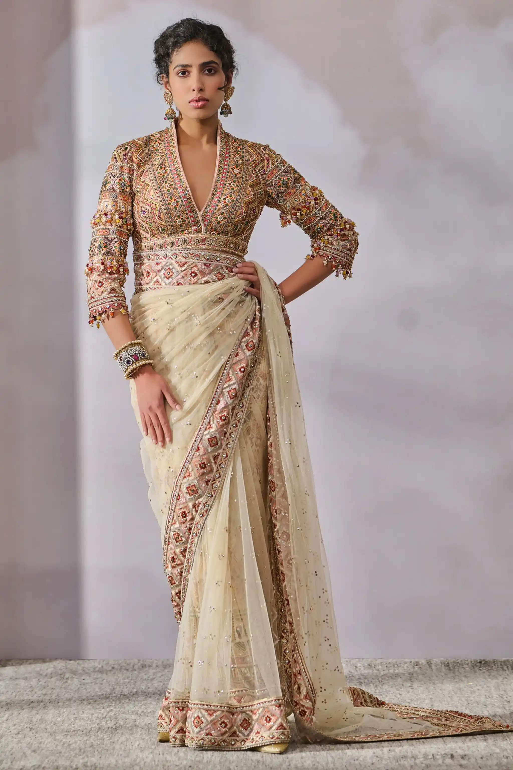 Phulkari Saree