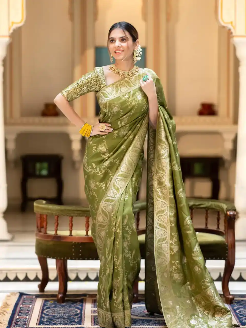 Mehendi Saree